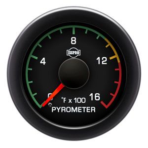 EXHAUST GAS TEMPERATURE GAUGE (100-1600 DEG) PRE-TURBO - ISSPRO EV²