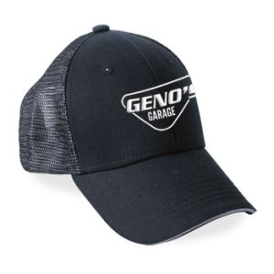 BALL CAP - GENO'S BLACK MESH