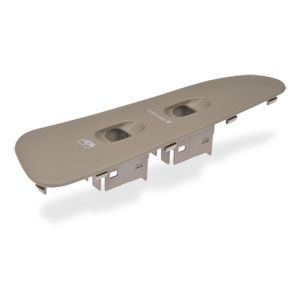 DOOR SWITCH BEZEL, PASSENGER SIDE (TAUPE) - DORMAN ('03-'05, 2500/3500 REG/QUAD CAB)