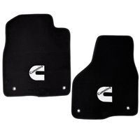 FLOOR MATS - FRONT - CUMMINS 'C' LOGO- AVERY ('13-'18, STANDARD CAB)