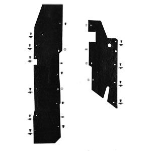 ENGINE WELL FRAME RAIL SPLASH SHIELDS ('92-'93)