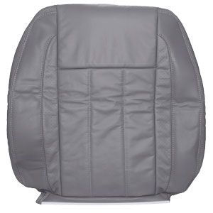 FACTORY-MATCH SEAT BACK COVER (MEDIUM SLATE) - LEATHER/VINYL - DRIVER SIDE BUCKET & 40/20/40 ('06-'09, 2500/3500 LARAMIE, ALL CABS)