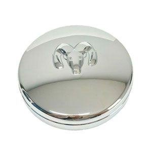 CHROME RAM DRW FRONT CENTER CAP - MOPAR (03-18 3500 DRW W/ 17" OE STEEL WHEELS)