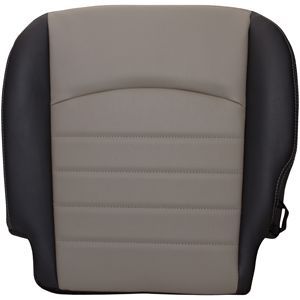 FACTORY-MATCH BOTTOM SEAT COVER (DARK SLATE W/MED GREYSTONE INSERT) - VINYL - DRIVER SIDE 40/20/40 (10-12 ST 2500/3500 REG/CREW/MEGA)