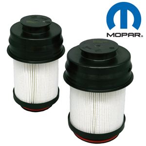 FUEL FILTER KIT - SET OF TWO REQ'D FUEL FILTER CARTIDGES - MOPAR ('25-'27 6.7L 2500/3500/4500/5500) - 68677800AA