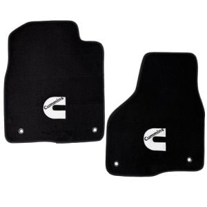 FLOOR MATS - FRONT - CUMMINS 'C' LOGO- AVERY ('13-'18, STANDARD CAB)