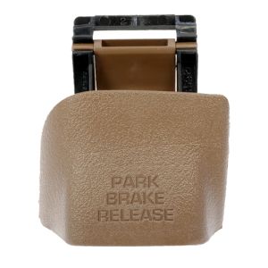 PARKING BRAKE RELEASE HANDLE COLOR CODE: K9/CAMEL - DORMAN ('98-'01 1500, '98-'02 2500/3500)