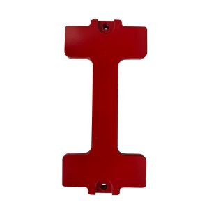 BATTERY HOLD DOWN SINGLE (1) - BILLET ALUMINUM - POWDERCOATED RED ('94-'02 2500/3500)