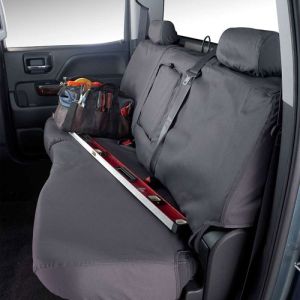 SEAT SAVERS - REAR - COVERCRAFT  ('08-'09, MEGA CAB,  60/40 SEATS W/3 ADJUSTABLE HEADRESTS AND CUP HOLDER)