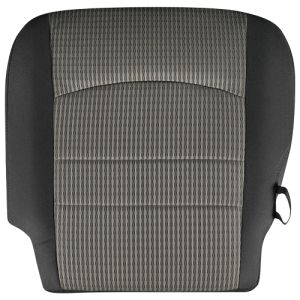 FACTORY-MATCH BOTTOM SEAT COVER (DARK SLATE W/MEDIUM GRAYSTONE INSERT) - CLOTH - W/POWER SEATS - DRIVER SIDE ('09-'12 1500, '10-'12 2500/3500 - NON-LARAMIE)