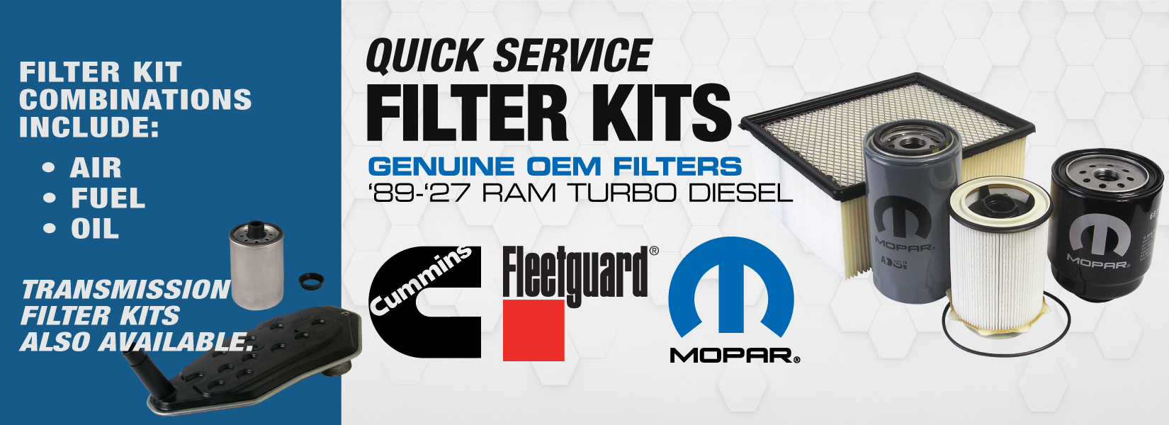 Geno's Garage Quick Service Filter Kits