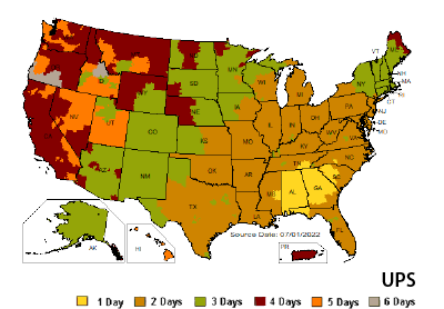 UPS Map